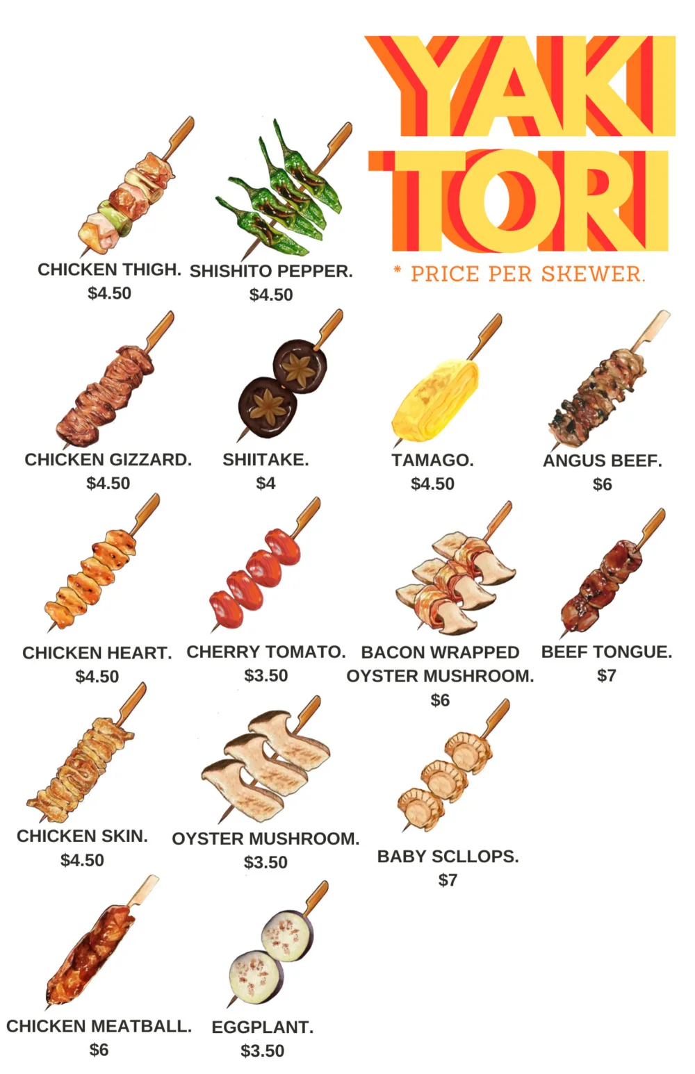 Kinda Izakaya menu, page 8 of 19